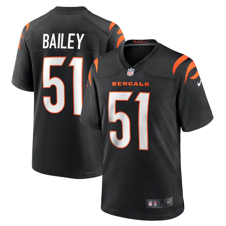 Men Cincinnati Bengals #51 Markus Bailey Nike Black Game NFL Jersey